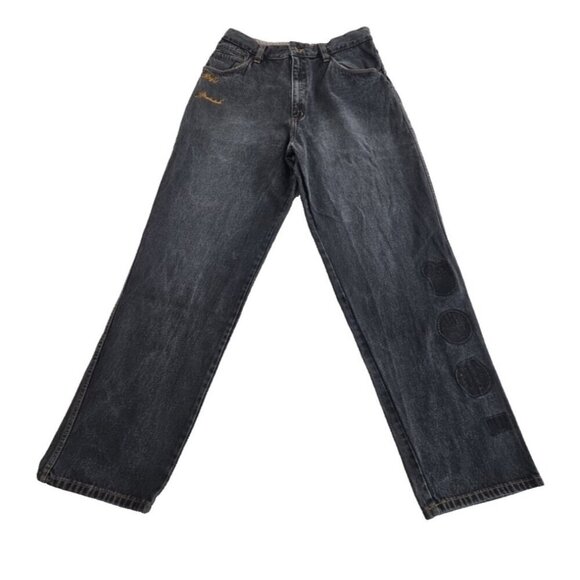 Platinum Fubu Other - Platinum FUBU Harlem Globetrotters Jeans Big D Meadowlark Patches Removed 36x34